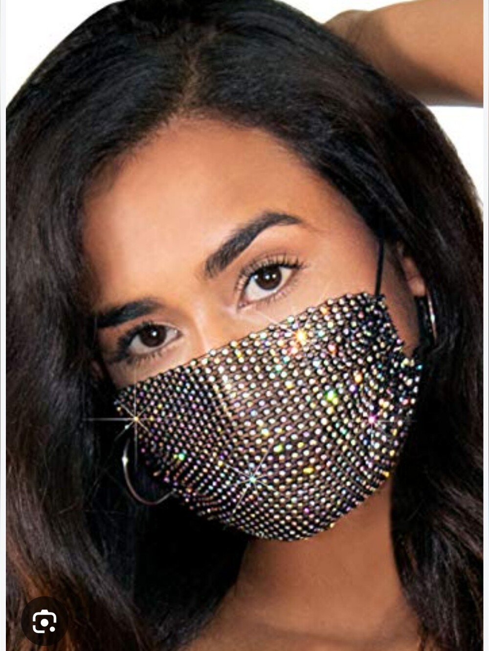 2 Rhinestone Face Masks - Picture 5 of 10